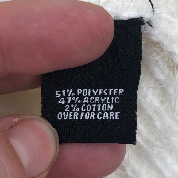 Relativity women’s Cream eyelash sweater Strip L - Picture 8 of 10